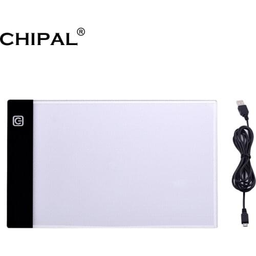 CHIPAL A5 Digital Drawing Tablet LED Light Box Tracing Copy Board Painting Writing Graphic Tablets Stepless Three-level Dimming