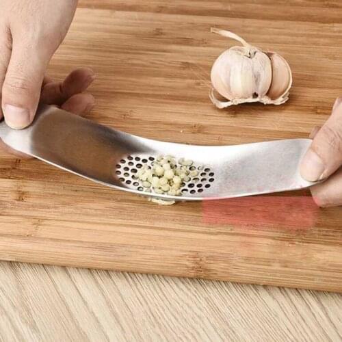 Stainless Steel Arc Rocker Rocking Garlic Press Crusher Mincer Chopper Kitchen Tools Bottle Opener Can Opener