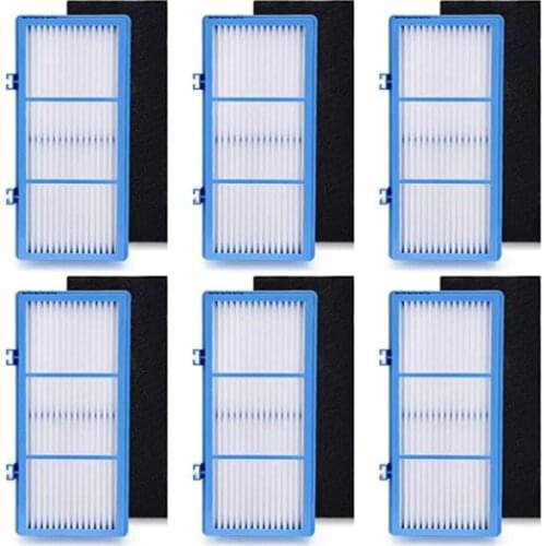 Air Purifier Filter for Holmes Aer1 6 HEPA + 6 Carbon Booster Air Filters for Holmes Aer1 HAPF30AT
