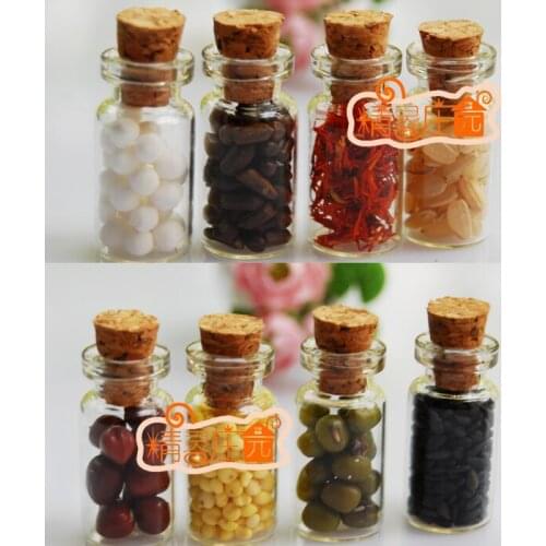 G05-X4351 children baby gift Toy 1:12 Dollhouse mini Furniture Miniature rement Condiment bottles 4pcs