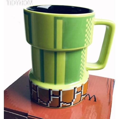 420ml Super Mario Water Pipe Ceramic Mug Cartoon 3d Coffee Mug Beer Drinkware Sewer Cups Birthday Xmas Gift For Friends Or Kids