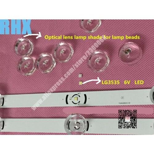 Lamp covers/cap for repair LG TV LED backlight DRT 3.0 32" 32MB25VQ Optical lens 50PCS+50PCS LG3535 6V