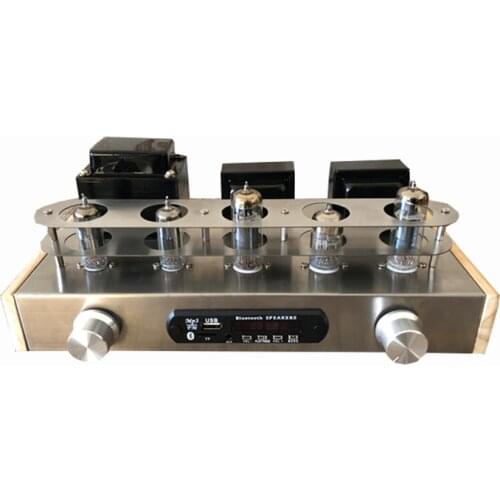 6N2 6P1 Tube Amplifier Kit Finished Bile Rectifier Amplifier High-Frequency Transparent Medium-Frequency Round