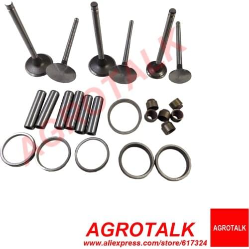 Set of intake and exhaust valve group for Jiangdong TY395IT engine,for tractor like Jinma , Weituo etc