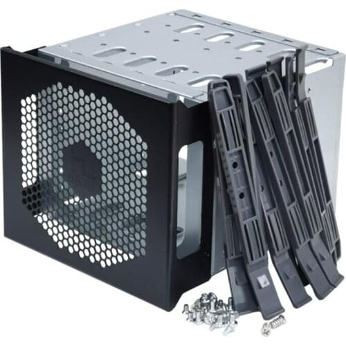 Hard Drive Cage,Stainless Steel Cage Hard Drive Tray Rack Bracket for Computer SATA 5inch to 5X3.5in Expand and Increase