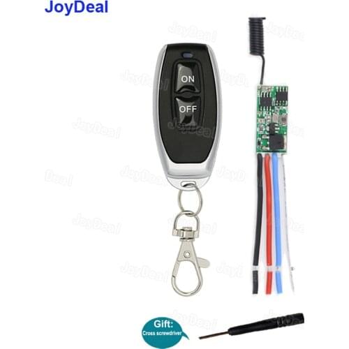 433 MHz Mini Wireless RF Remote Control Receiver Module Low Power Consumption DC 3.6V/12V/24V Smart Switch Led Light Controller