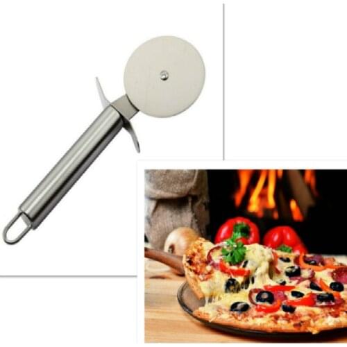 Pizza Cutter Stainless Steel Pizza Knife Cake Bread Pies Round Knife Cutter Pizza Tool Pizza Wheels Cooking Tool
