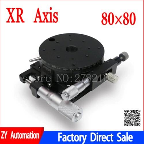 XR Axis 80mm Stage Parallel Movement and Rotating Platform optical Manual displacement Sliding Table XR80-L