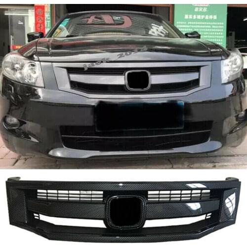 Fit for Honda Accord 8th 2008 2009 2010 carbon fiber Front Grille Mugen 1pcs