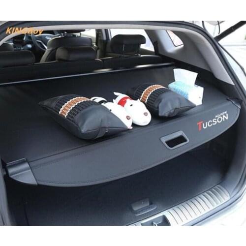Rear Parcel Shelf Trunk Cover Material Curtain Rear Curtain Retractable Spacer Rear Racks For Hyundai Tucson 2015-2018
