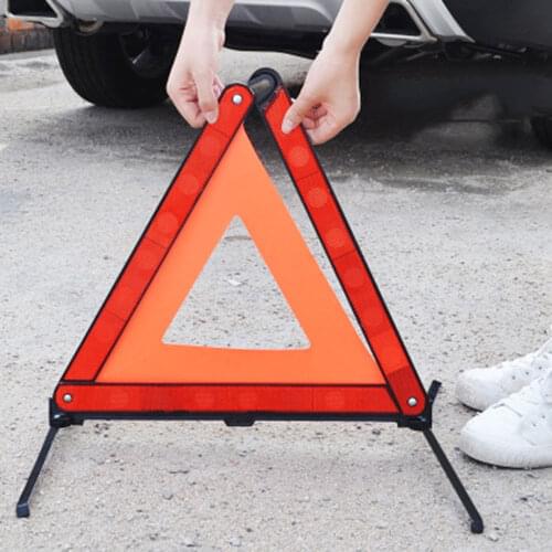 Car Vehicle Emergency Breakdown Warning Sign Triangle Reflective Road Safety Car warning triangle with large reflective cloth