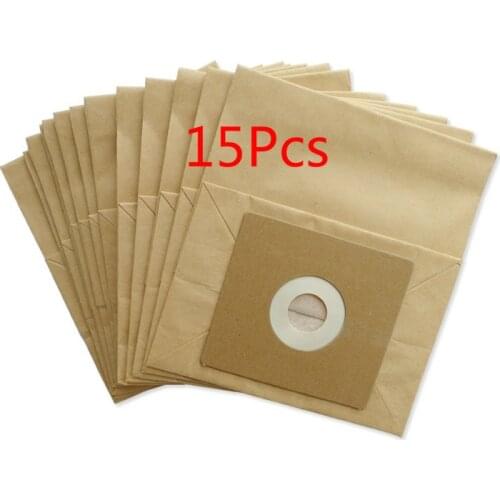 15pcs Vacuum Cleaner Dust Paper Bags 100*110mm Diameter 50mm for Vacuum Cleaner Philips Electrolux LG Haier Etc. Accessories