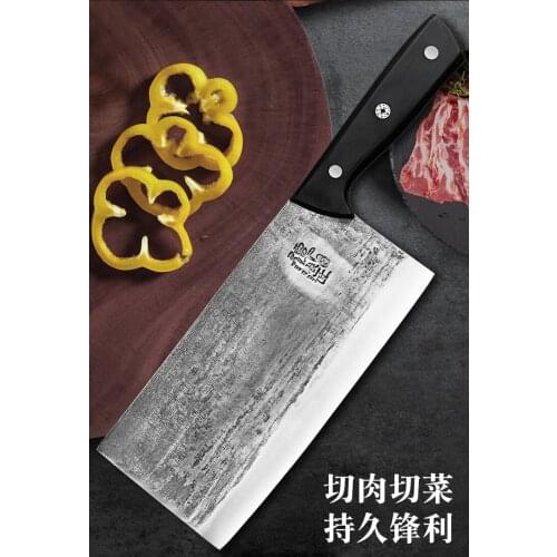 Hand-forged kitchen knife chef special chopping knife sharp slicing knife high hardness cleaver kitchen knives Tang knife