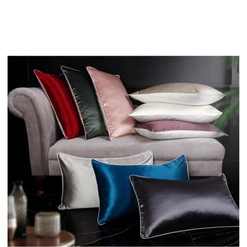 Mulberry Silk Pillowcase Top Quality Pillow Case Silk Pillows Case 48X74CM Pillowcase Bed Throw Single Pillow Covers Queen King