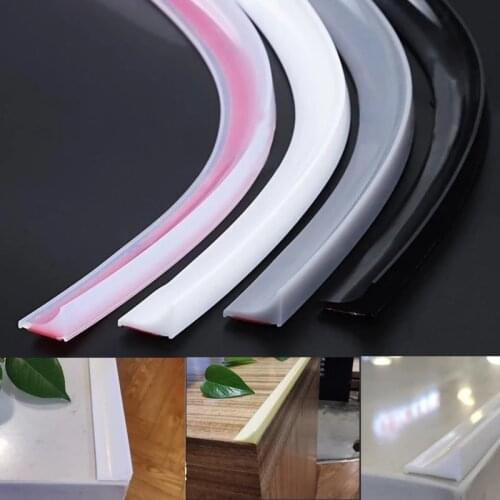 Silicone Water Stopper Blocker Bendable Kitchen Countertop Water Retaining Strip Bathroom Shower Threshold Water Dam Barrier