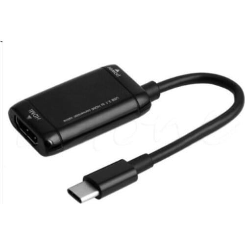 SOONHUA USB-C Type C To HDMI Adapter USB 3.1 Cable HDMI Adapters For Android Phone Tablet HDTV