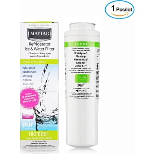 Compatible with Maytag UKF8001 filter, suitable for 4396395, EDR4RXD1, UKF8001AXX, UKF 8001P, 469006, Puriclean II, 1 pack