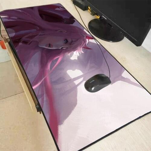 DARLING In The FRANXX Anime LED Light Mousepad RGB Keyboard Desk-mat Colorful Mouse Pad Waterproof Multi-size Computer CS Dota