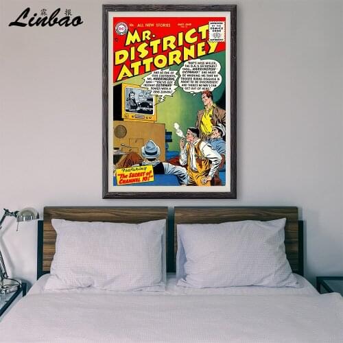 V001 1948 secret of channel 10 ! Vintage Classic Movie Custom Silk Poster Home Deco Wall Art Christmas Gift