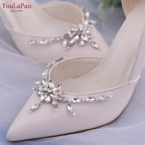 YouLaPan X34 Handmade Rhinestones Shoes Clips Decorations Accessories Jewelry Removable Diamond Shoes Clips for High Heels 2021