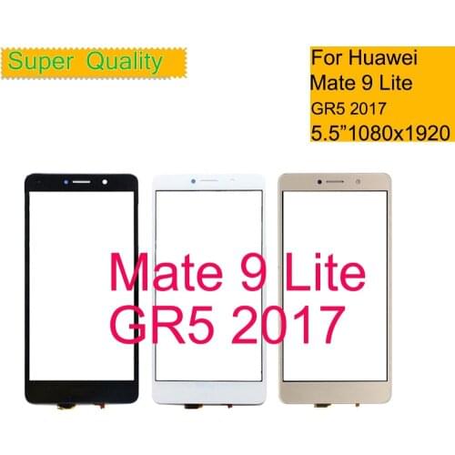 10Pcs/lot For Huawei Mate 9 Lite Touch GR5 2017 BLL-L21 BLL-L22 BLL-L23 Touch Screen Touch Panel Sensor Digitizer Front Glass