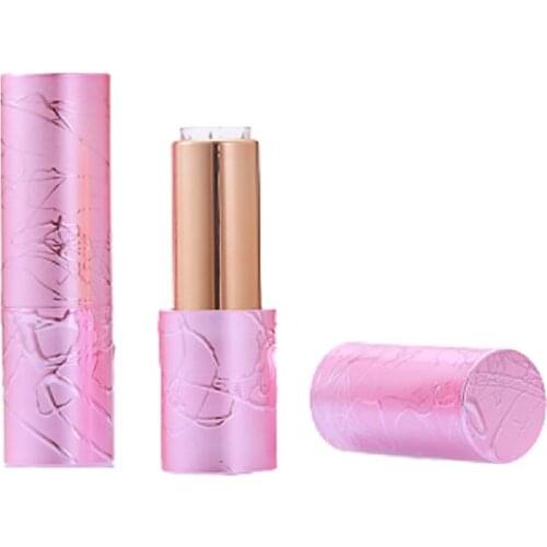 12.1mm New Empty Lip Balm Bottle Plastic Cosmetic Packaging Refillable Container Elegant Round Magnetic Lipstick Tube 20/50piece
