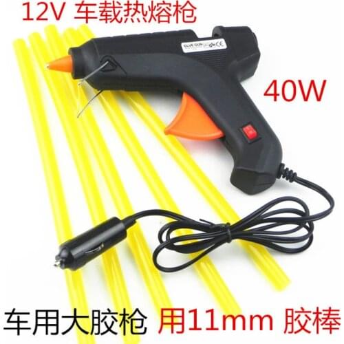 12V/40W Cigarette Lighter Heating Hot Melt Glue Gun Sticks Trigger Car Dent Repair Heat Gun with Heat Glue Stick