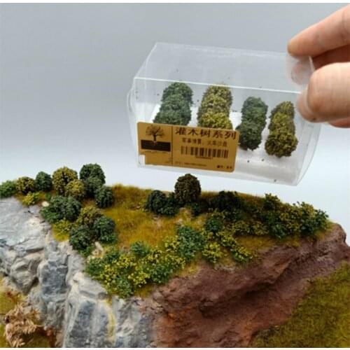 24pcs/lot architecture model scale new bush in ho train layout