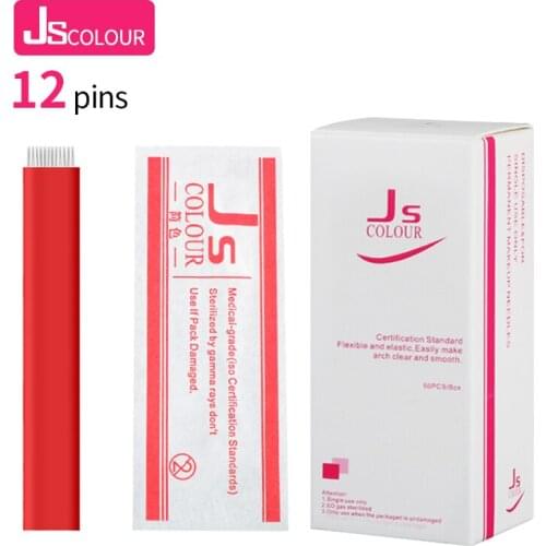 30 Pcs 12 Pins Matte Needles For Permanent makeup Eyebrow tattoo needle tips thin Manual Beauty Makeup microblading needle