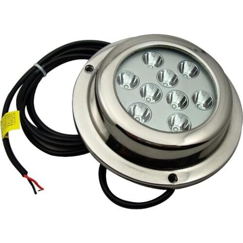 316 Stainless Steel LED Underwater Light 9X3W DC8-28V IP68 119*24.5mm Marine Boat ZY-TD6A1-9X3W