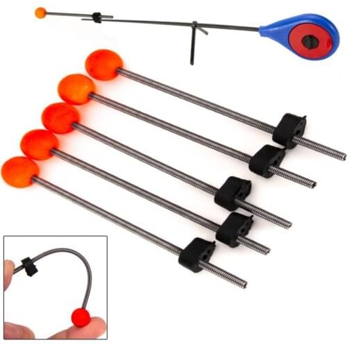 5PCS 10cm/9cm Winter Mini Ice Fishing Rod Winter Fishing Pole Rod Tip Spinning Fishing Rod And Reel Combos