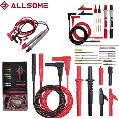 ALLSOME Multi Meter Test Pen Cable Multimeter probes test leads kits probes Car repair kit