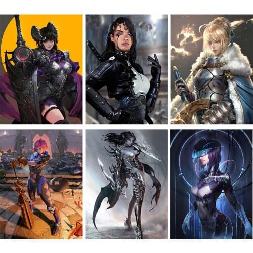 Diamond Embroidery 5D DIY Cartoon Hand-painted Character Stickers Diamond Embroidery Mosaic Home Decoration Can Be Customized