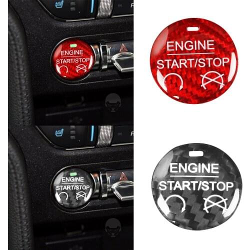 Car Auto Engine Start Stop Button Sticker with Fragrance Tablet for Ford Mustang