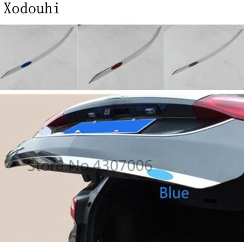 Car Trunk Bumper Rear Tail Door Bottom Tailgate Frame Plate Trim Hood 1pcs For Chevrolet Equinox Third GE 2017 2018 2019 2020