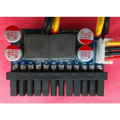 Free Shipping!!! DC-ATX-120W / power line / DC-ATX power supply module / Mini-ITX small chassis 24PIN