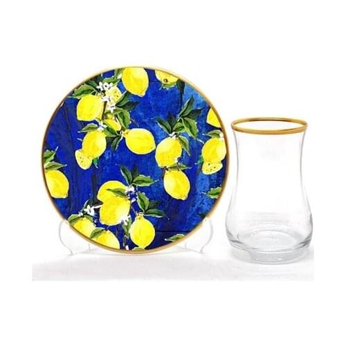 Drop Tea Set 12 pieces Lemon