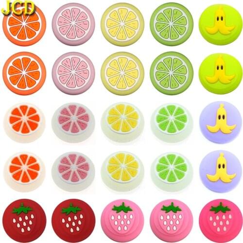 JCD 4PCS Fresh Fruit Thumb Stick Grip Cap Joystick Cover For Nintend Switch NS Lite Joy-Con Controller Joycon Thumbstick Case