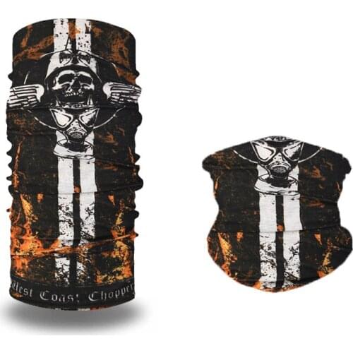 Skull Polyester Unisex Summer Seamless Balaclava Neck Gaiter Buffs Mascarillas Camping Shemagh Motorcycle Turban