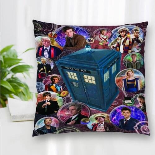 Hot Sale Custom Decorative Pillowcase TV Series Doctor Who Square Zippered Pillow Cover Best Nice Gift 20X20cm 35X35cm 40x40cm