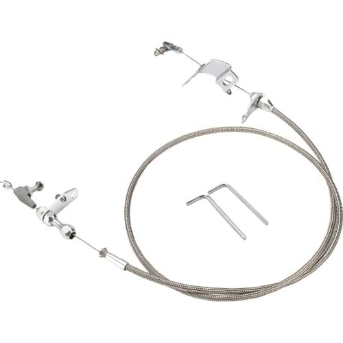 Automatic Transmission Detent Cable Stainless Braided Kickdown Cable Detent Gas Throttle Cable for Chrysler Dodge Plymouth 727