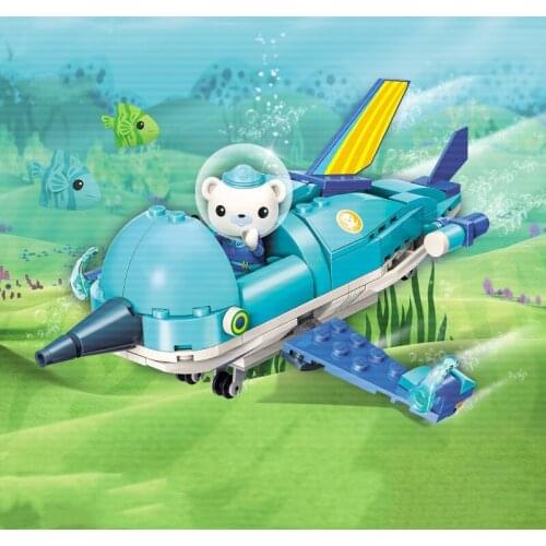 116pcs Enlightenment Assembled Building Blocks Submarine Column Toys Childrens Assembling Assembly Model 3702 Gifts