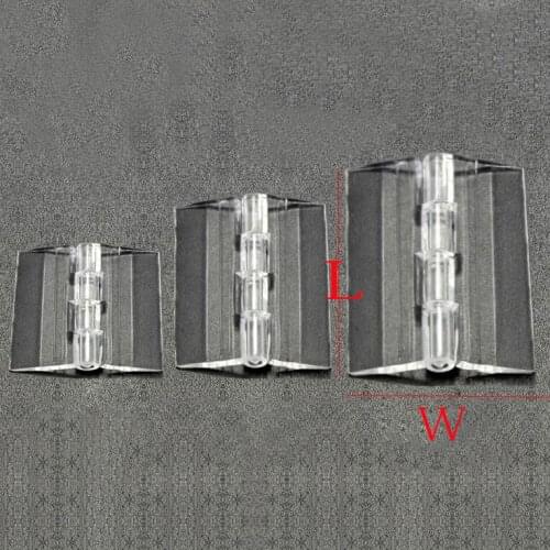 L*W 25X33,30x33,45x38mm 4 6 8 inch Acrylic Door hinge Plastic transparent latch door hinge pet hamster cage exhibition show box