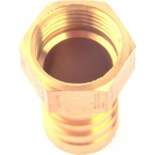 12pcs 1/2 Inch to 19mm Brass Quick Connector Female Thread Brass Straight Connector for Garden Irrigation