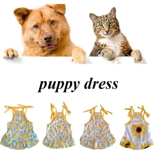 Fashion Cotton Pet Clothes Lovers Suit Small Medium Cat Dog Clothes Cute Fruit Pattern Dress T-shirts Pet Supplies Dog Skirts