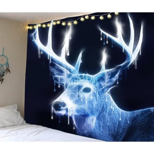 Wall Hanging Tapestry Livingroom Wall Cloth Lion King Wolf Background Cloth Tiger Wall Tapestry Aesthetic Animal Hanging Blanket