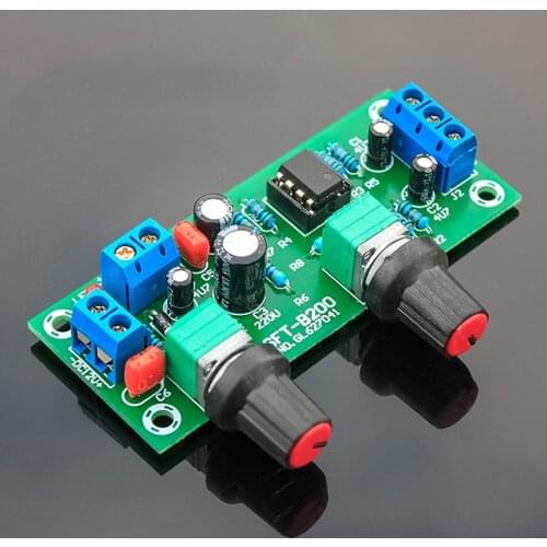 22Hz-300Hz NE5532 Preamplifier Board Low-Pass Audio Equalizer Subwoofer Preamp Tone Control Bass Pre amplifier Dual DC10-24V