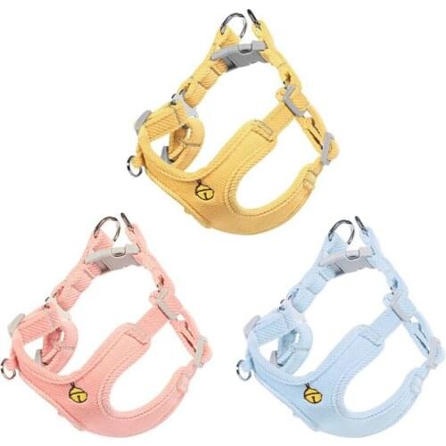 Adjustable Pet Nylon Dog Harness No Pull Puppy Small Medium Dog Vest Traction Rope Safety Vehicular Lead Walking Running