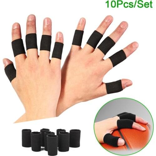 Sports Finger Brace Splint Sleeves Thumb Support Protector Soft Comfortable Cushion Pressure Elastic Stabilizers Adult WB 012