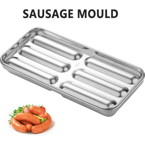 6 Grids Stainless Steel Hot Dogs Stencils Diy Maker For Making Bratwurst Sausage Mold Diy Maker